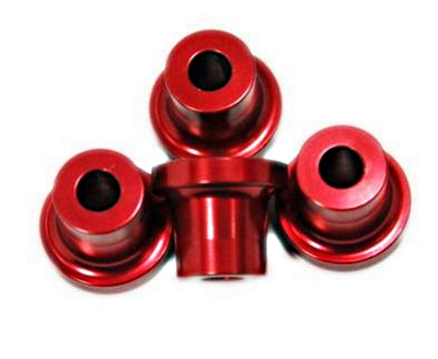 Standoff 15mm Pk4 5mm Hole Red