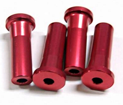 Standoff 45mm Pk4 5mm Hole Red