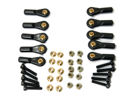 M3 Ball Links Brass Inserts Pk10