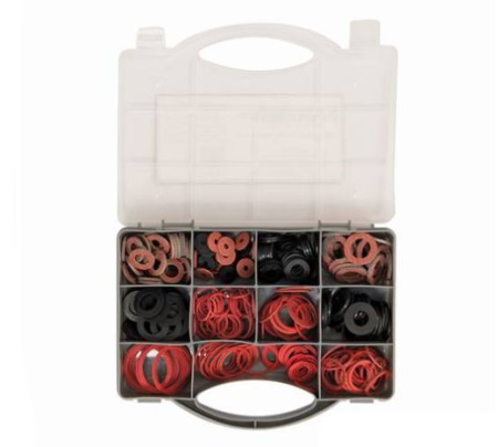 Fibre and Rubber Washers Pack 280pc with Case