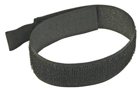 Hook and Loop Straps Black 150mm Pk10