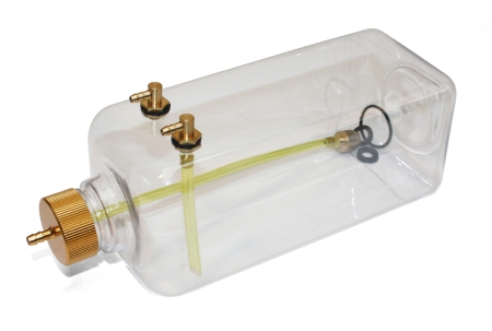 500ml Clear Petrol Fuel Tank With Brass Fittings