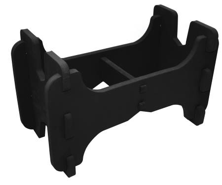 Black Foam Aircraft Stand Cradle