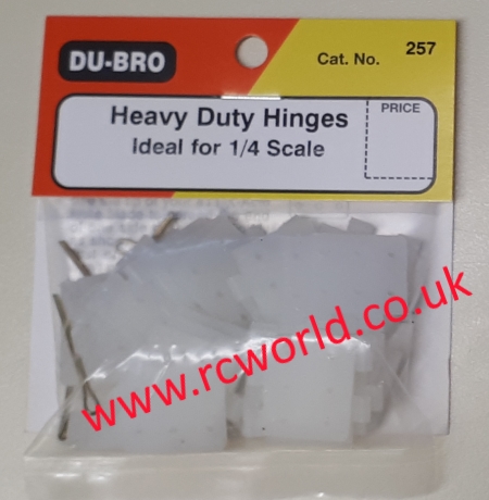 DB257 Dubro Large Nylon Hinges Pk15