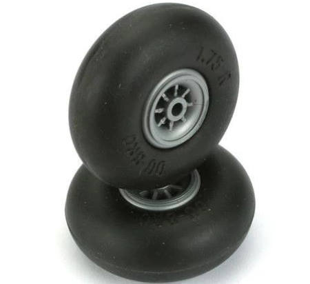 Dubro 3-1/2inch 88.9mm Wheels with Smooth Tyres Pair