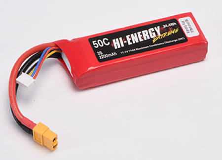 Hi-Energy 3S 2200mAh 50C XT60