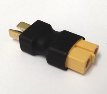 Male XT60 to Male Deans T-Connector Conversion Unit