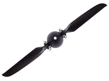 Black Folding Prop 11x8 38mm diameter 4mm Shaft