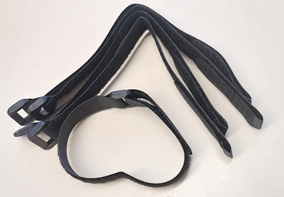 Pk5 Hook and Loop Straps 400mm Black