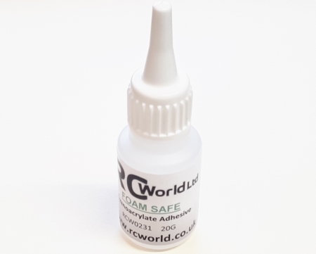 RCWorlds Foam Safe Cyano Glue 20g