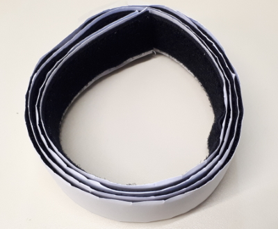 Black Hook and Loop Self Adhesive 25mm Wide 500mm Long