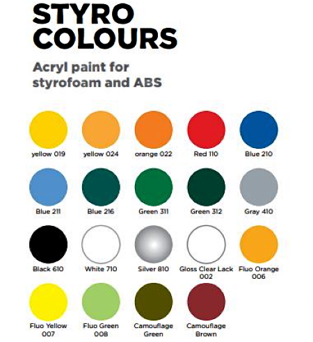 RC Styro Colours Paint