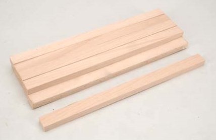 Beech Wood Beam 12.7 x 19.0 x 305mm