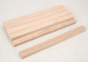 Beech Wood Beam 12.7 x 25.4 x 305mm